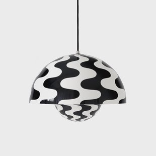 &Tradition Flowerpot VP7 hanglamp Black-white pattern