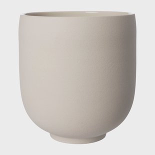 ERNST Ernst bloempot met voet natuurwit H28 cm Ø26 cm