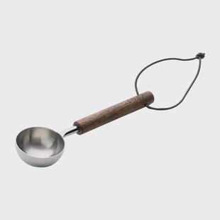 ERNST Ernst koffieschepje met houten handvat Donkerbruin