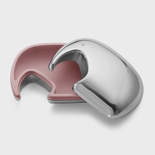 Georg Jensen Elephant doosje 7x10 cm Roestvrij staal-roze