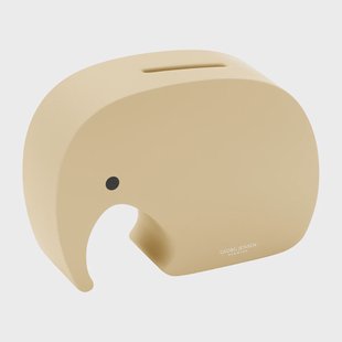 Georg Jensen Miniphant spaarpot 6x8,7 cm Vanilla bean