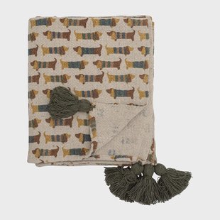 Bloomingville Charlie plaid 130x160 cm Bruin