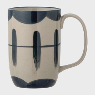 Bloomingville Allium mok Ø8,5x11,5 cm Blauwe golven