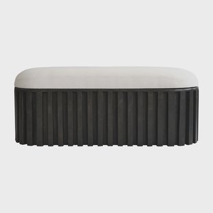 101 Copenhagen Tribu bankje linnen Coffee-white chalk