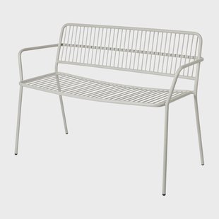 Broste Copenhagen Eden bankje met armleuningen Beige grey
