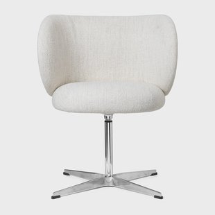 Ferm Living Rico dining chair swivel bouclé Off-white