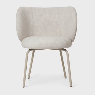 Ferm Living Rico dining chair bouclé Off-white-cashmere