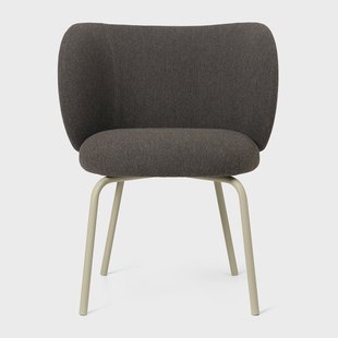 Ferm Living Rico dining chair hallingdal Dark grey brown-cashmere