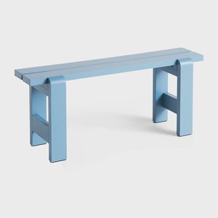 HAY Weekday bank 111x23 cm gelakt sparrenhout Azure blue