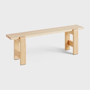 HAY Weekday bank 140x23 cm gelakt sparrenhout Natural