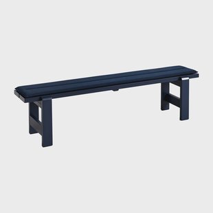 HAY Weekday bank 190x32 cm gelakt sparrenhout Steel blue