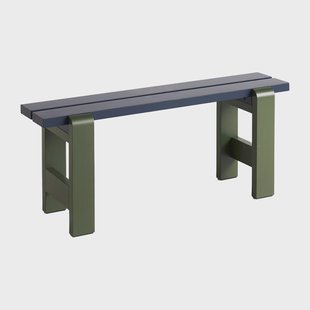 HAY Weekday bank Duo 111x23 cm gelakt sparrenhout Steel blue-olive