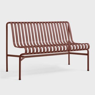 HAY Palissade Dining bank zonder armleuningen Iron red