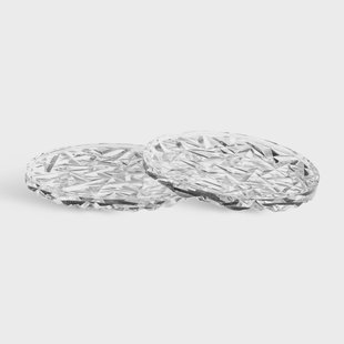 Orrefors Carat glasonderzetter Ø10 cm 2-pack Transparant