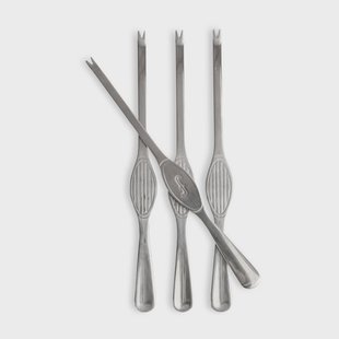 Sagaform Sivan schaaldierbestek 4-pack Zilver