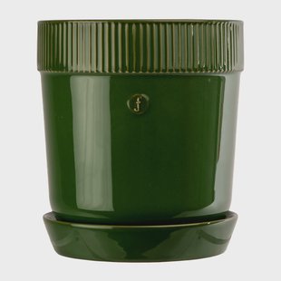 Sagaform Elise bloempot met schotel Ø17 cm Groen