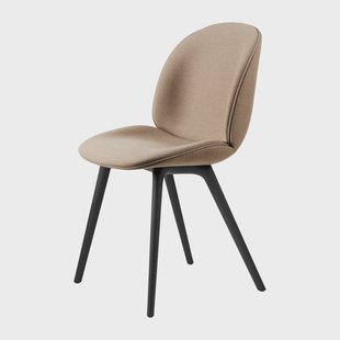 GUBI Beetle dining chair fully upholstered-plastic base Remix 3 nr.233-black
