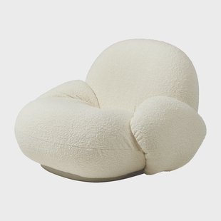 GUBI Pacha loungefauteuil met armleuningen Karakorum 001-pearl gold