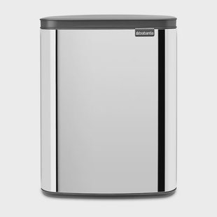 Brabantia Bo afvalemmer 12 l Glanzend geborsteld staal