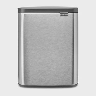 Brabantia Bo afvalemmer 12 l Matgeborsteld staal Brabantia Bo afvalemmer 12 l Matgeborsteld staal