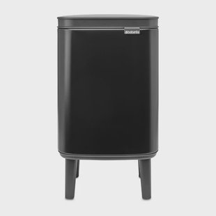 Brabantia Bo afvalemmer hoog 4 l Matzwart