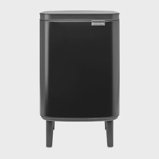 Brabantia Bo afvalemmer hoog 7 l Matzwart