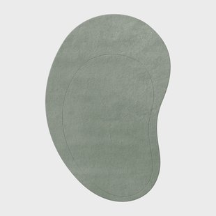 Layered Residue wollen vloerkleed Sage, 180x270 cm