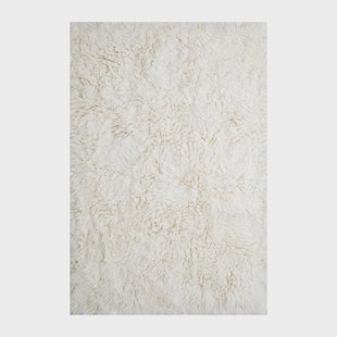 Layered Shaggy vloerkleed 300x400 cm Bone White