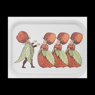 Design House Stockholm The Strawberry Family dienblad 20x27 cm White