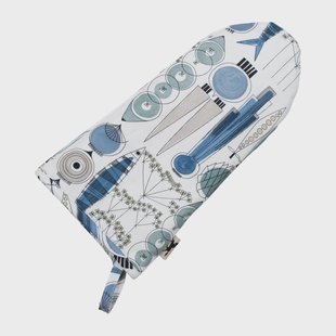 Almedahls Picknick ovenwant klein patroon Blauw-beige