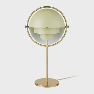 GUBI Multi-Lite tafellamp Brass-desert sage