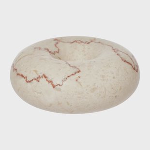 OYOY Savi marmer kandelaar small 4 cm Offwhite