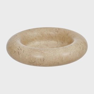 OYOY Savi marmer kaarsenhouder Ø13,8 cm Beige