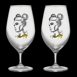 Kosta Boda All about you bierglas 40 cl 2-pack Cheers to you