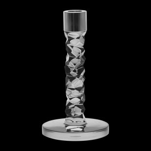 Orrefors Carat kandelaar antraciet 183 mm