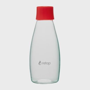Retap Retap Go 05 glazen fles schroefdop 50 cl Red Retap Retap Go 05 glazen fles schroefdop 50 cl Red