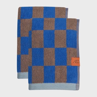 Mette Ditmer Retro gastendoek 40x55 cm 2-pack Cobalt