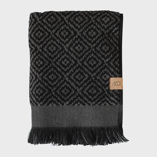 Mette Ditmer Morocco handdoek 50x90 cm Black-grey