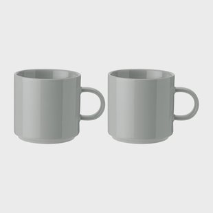 Stelton Stelton mok 20 cl 2-pack Light grey