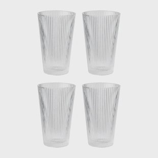 Stelton Pilastro drinkglas 35 cl 4-pack Clear