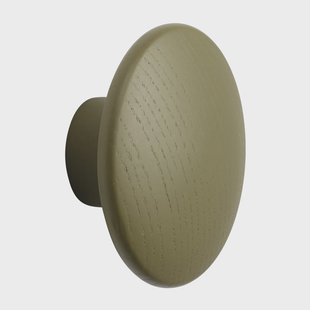 Muuto The Dots kledinghaak brown green Ø6,5 cm
