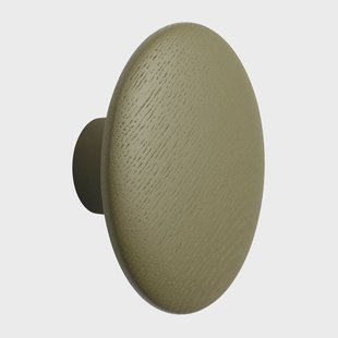 Muuto The Dots kledinghaak brown green Ø13 cm