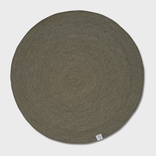 Classic Collection Merino wollen vloerkleed rond Ø200 cm Dark green