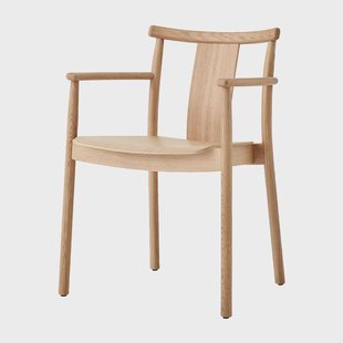 Audo Copenhagen Merkur stoel met armleuningen Natural oak