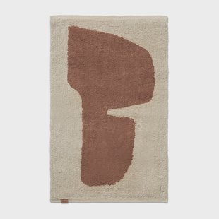 Ferm Living Lay badmat 50x70 cm Parchment-rust