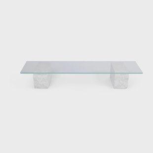 Ferm Living Mineral salontafel 46x160 cm Bianco curia Ferm Living Mineral salontafel 46x160 cm Bianco curia