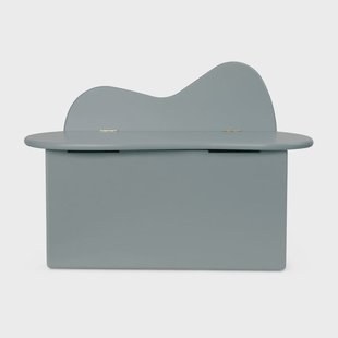 Ferm Living Slope bankje met opbergruimte 75x38x51 cm Storm