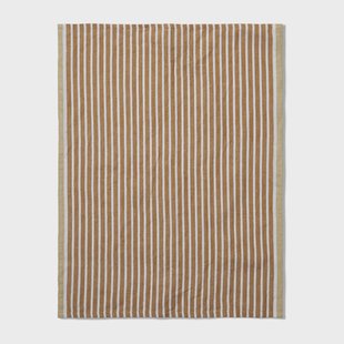Ferm Living Hale keukenhanddoek 50x70 cm Golden brown-silver fern