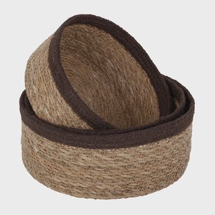 Dixie Emil broodmand 3-pack Natuur-bruin