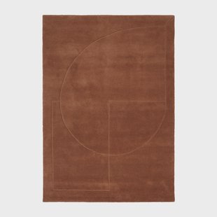 Linie Design Lineal Poem wollen vloerkleed Amber, 200x300 cm